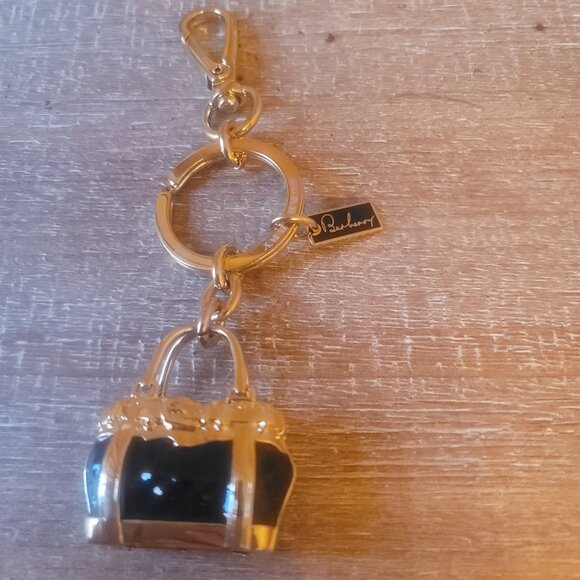 BURBERRY - Gold toned bag charm/keychain.  Brand new. Gift box included. - Picture 4 of 8